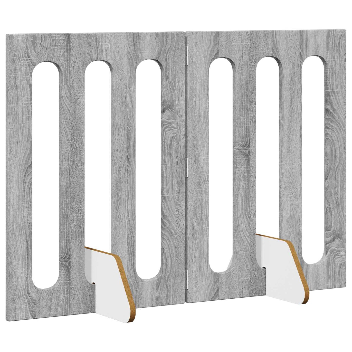 Recinto pieghevole per animali 2 pcs Sonoma grigia | homemem39