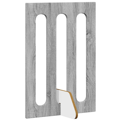 Recinto pieghevole per animali 4 pcs Sonoma grigia