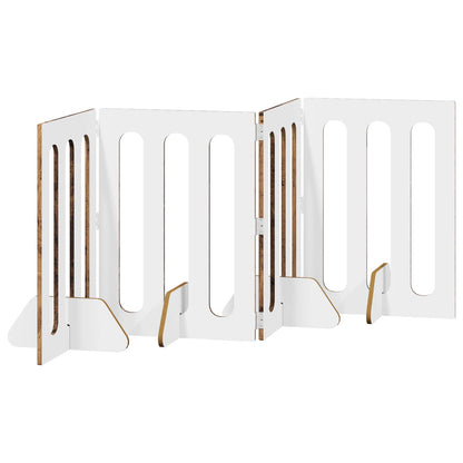 Recinto pieghevole per animali 4 pcs Legno di quercia | homemem39