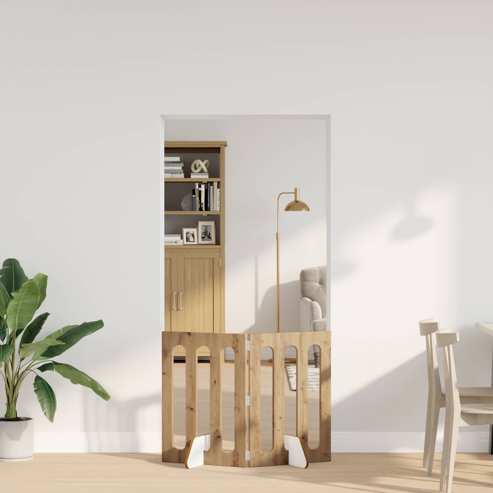 Recinto pieghevole per animali 2 pcs Rovere Artigianale | homemem39
