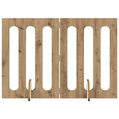 Recinto pieghevole per animali 2 pcs Rovere Artigianale