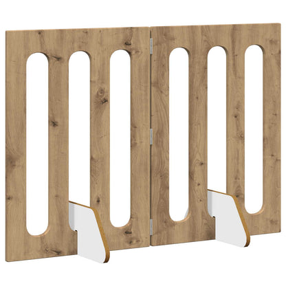Recinto pieghevole per animali 2 pcs Rovere Artigianale