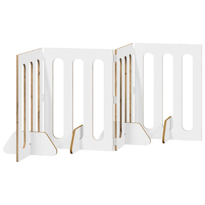 Recinto pieghevole per animali 4 pcs Rovere Artigianale | homemem39