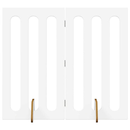 Recinto pieghevole per animali 2 pcs Bianco 100,5 x 38 x 90 cm