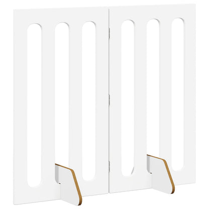 Recinto pieghevole per animali 2 pcs Bianco 100,5 x 38 x 90 cm