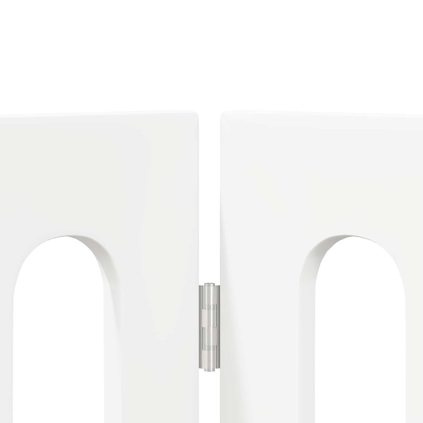 Recinto pieghevole per animali 4 pcs Bianco 201 x 38 x 90 cm