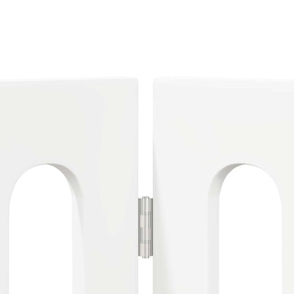 Recinto pieghevole per animali 4 pcs Bianco 201 x 38 x 90 cm