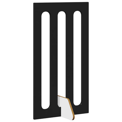 Recinto pieghevole per animali 4 pcs Rovere Nero
