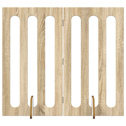 Recinto pieghevole per animali 2 pcs Rovere Sonoma | homemem39