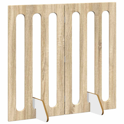 Recinto pieghevole per animali 2 pcs Rovere Sonoma | homemem39