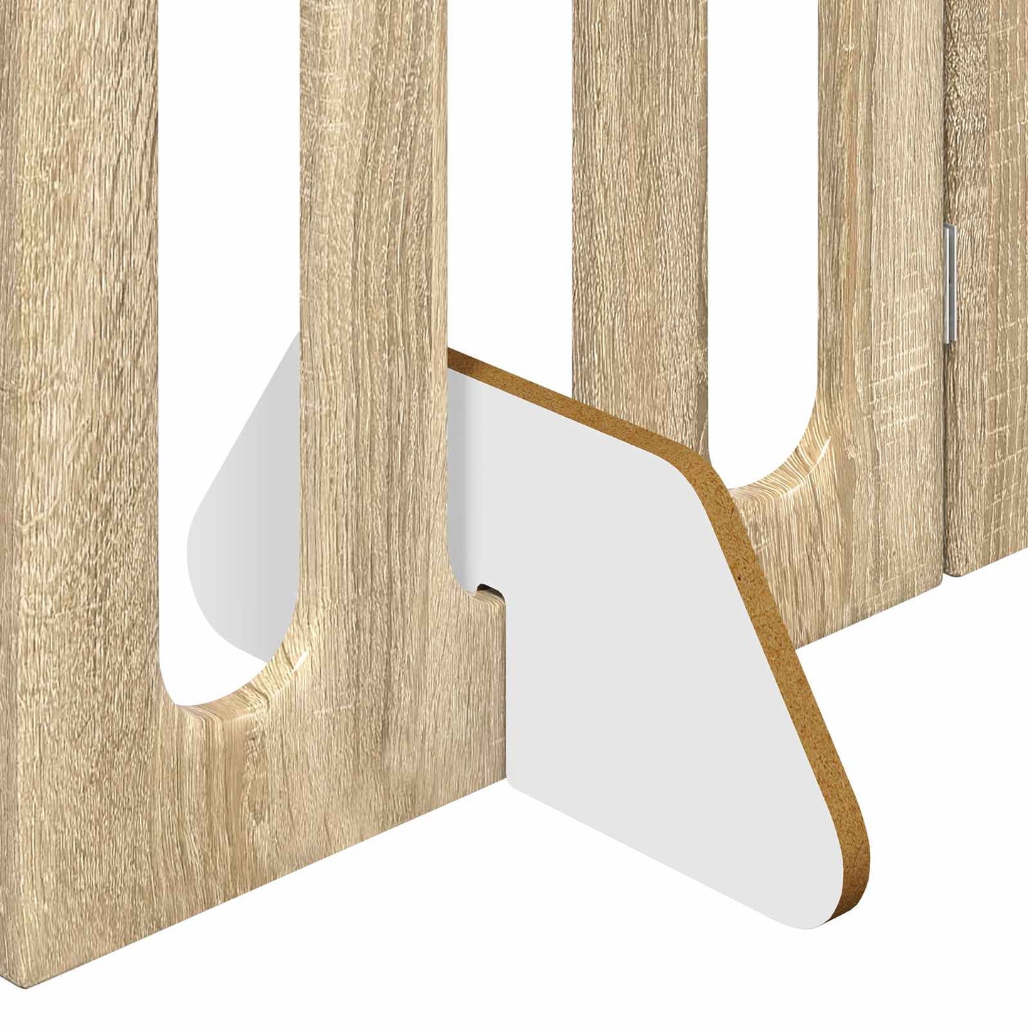 Recinto pieghevole per animali 4 pcs Rovere Sonoma | homemem39