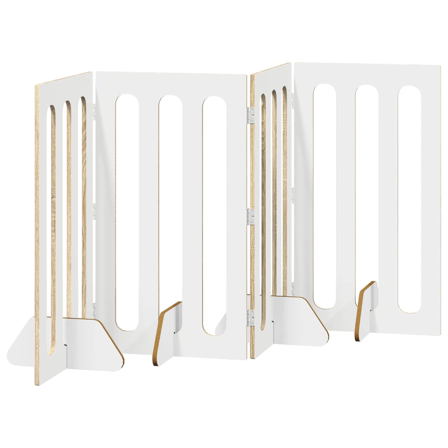 Recinto pieghevole per animali 4 pcs Rovere Sonoma | homemem39