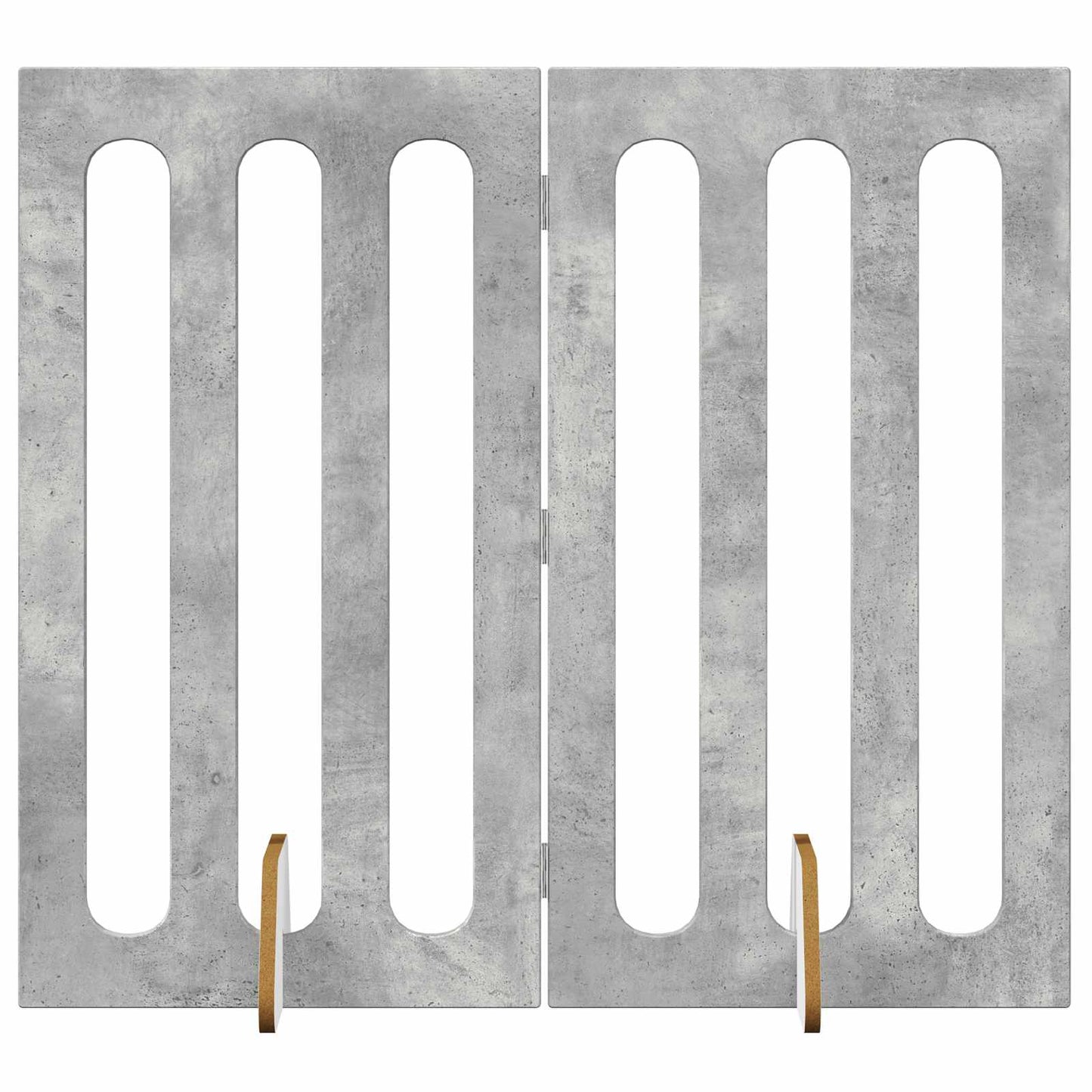 Recinto pieghevole per animali 2 pcs Grigio Cemento | homemem39