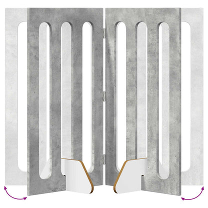 Recinto pieghevole per animali 2 pcs Grigio Cemento | homemem39