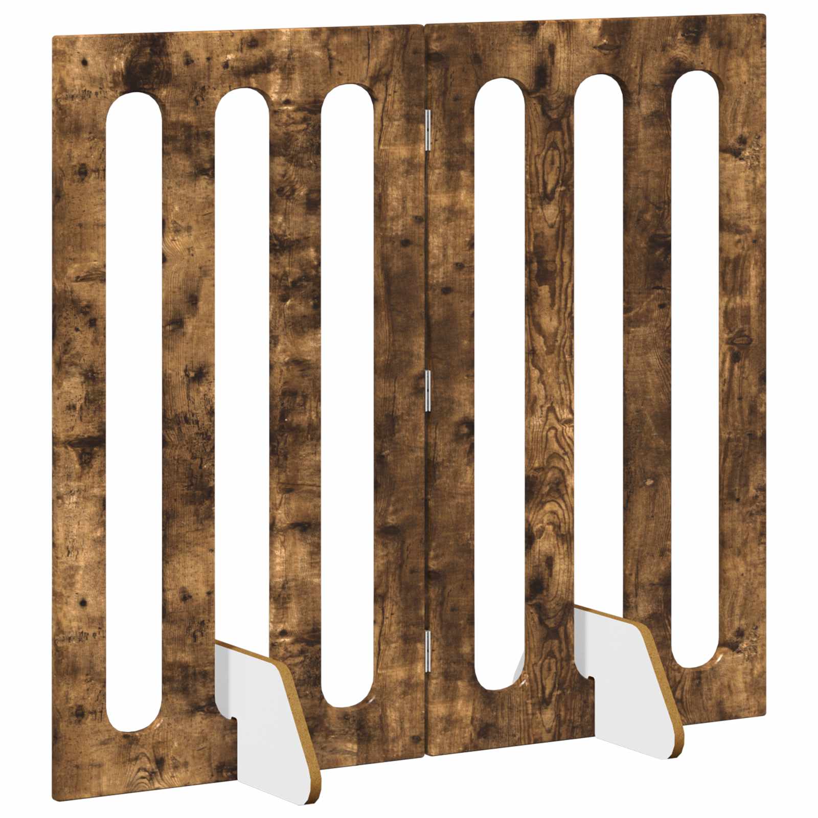 Recinto pieghevole per animali 2 pcs Quercia Affumicata | homemem39