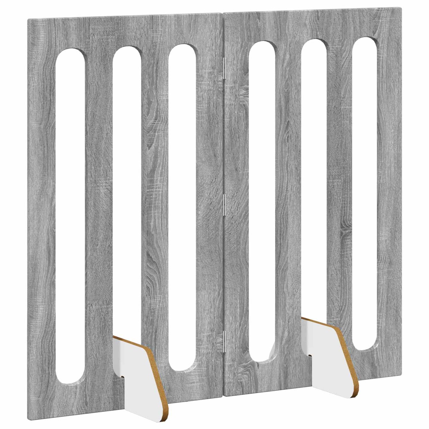 Recinto pieghevole per animali 2 pcs Sonoma grigia | homemem39