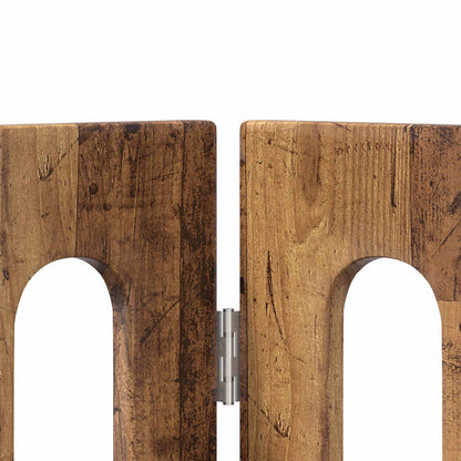 Recinto pieghevole per animali 2 pcs Legno di quercia