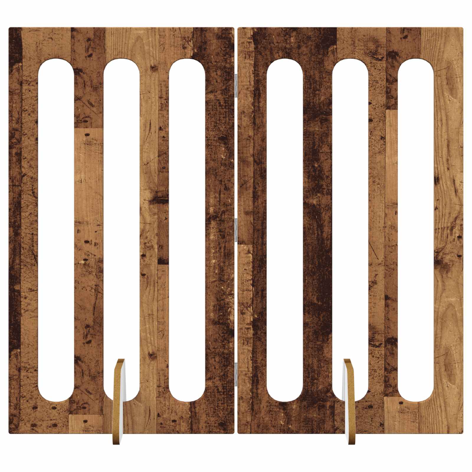 Recinto pieghevole per animali 2 pcs Legno di quercia | homemem39