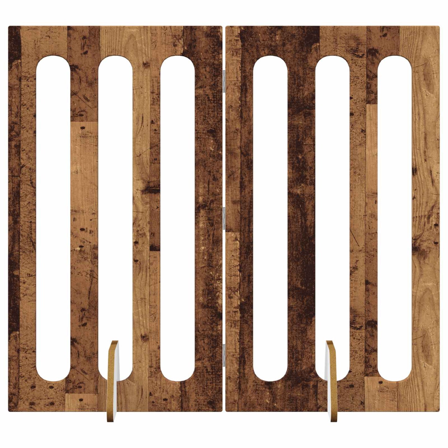 Recinto pieghevole per animali 2 pcs Legno di quercia