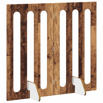 Recinto pieghevole per animali 2 pcs Legno di quercia | homemem39
