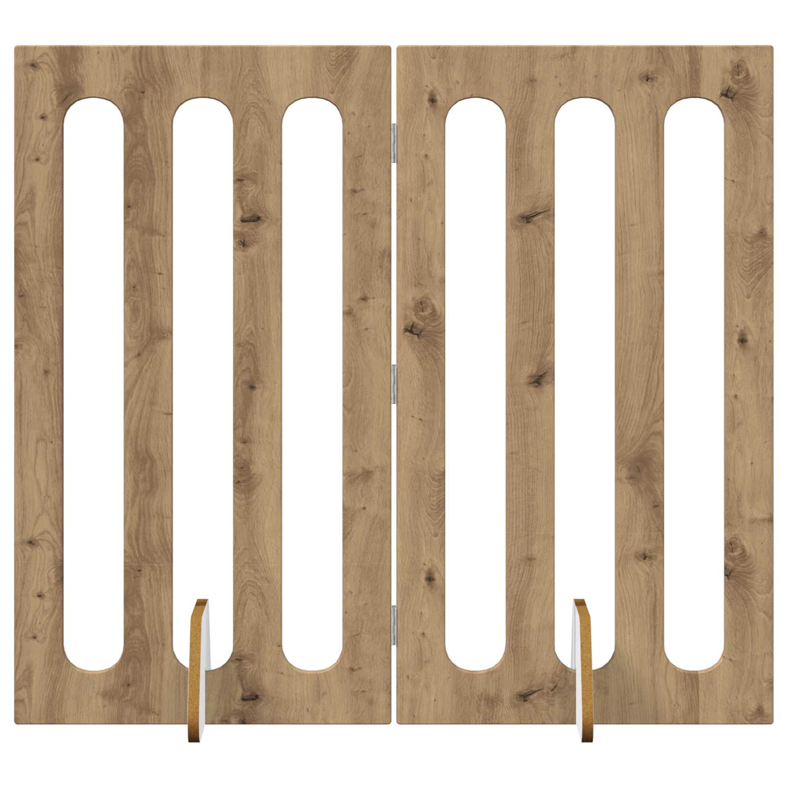 Recinto pieghevole per animali 2 pcs Rovere Artigianale | homemem39