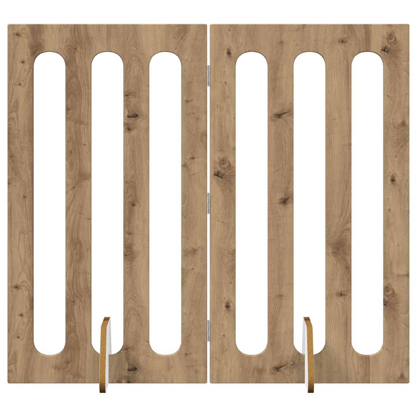 Recinto pieghevole per animali 2 pcs Rovere Artigianale