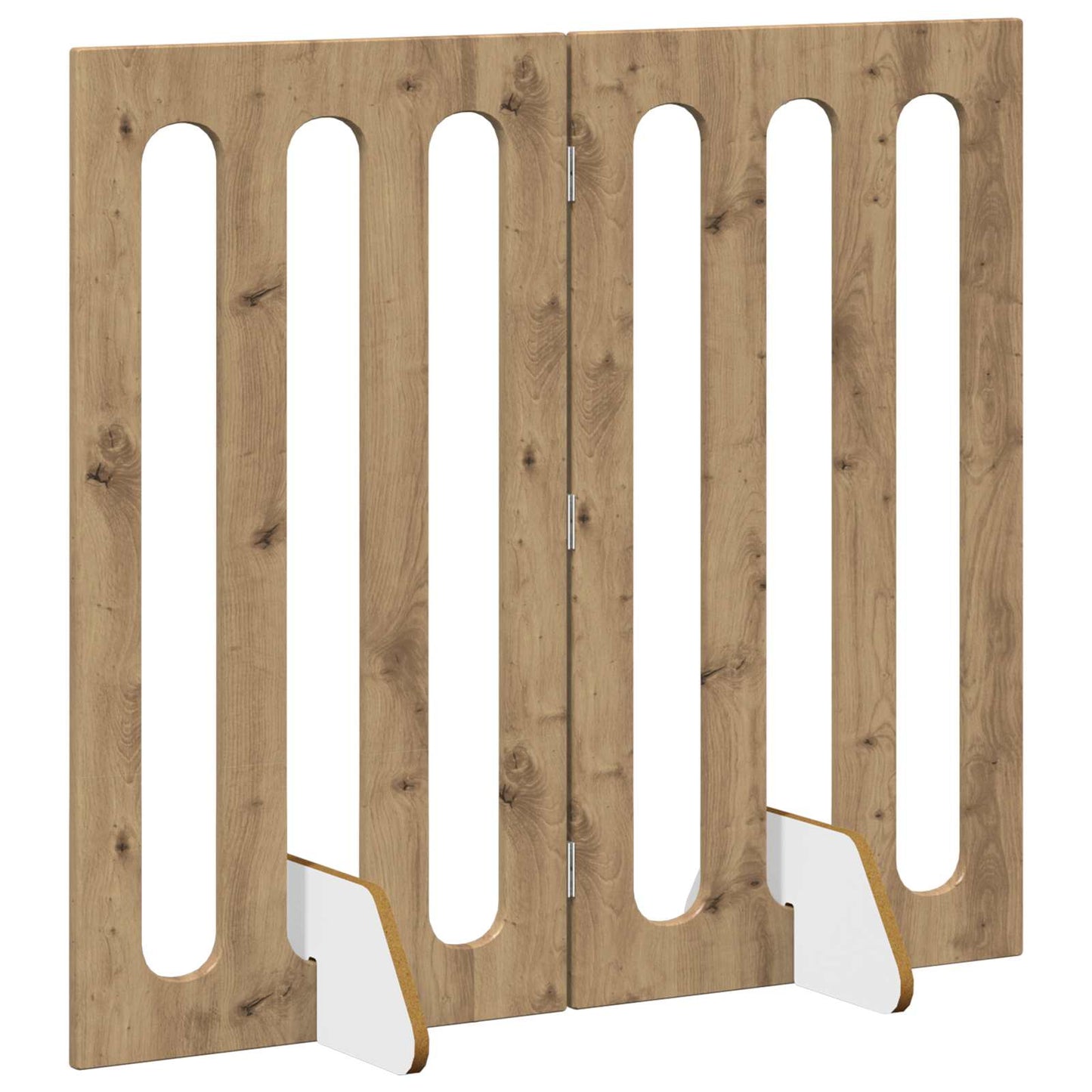 Recinto pieghevole per animali 2 pcs Rovere Artigianale