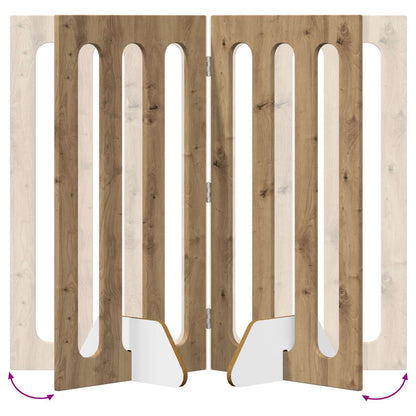 Recinto pieghevole per animali 2 pcs Rovere Artigianale | homemem39