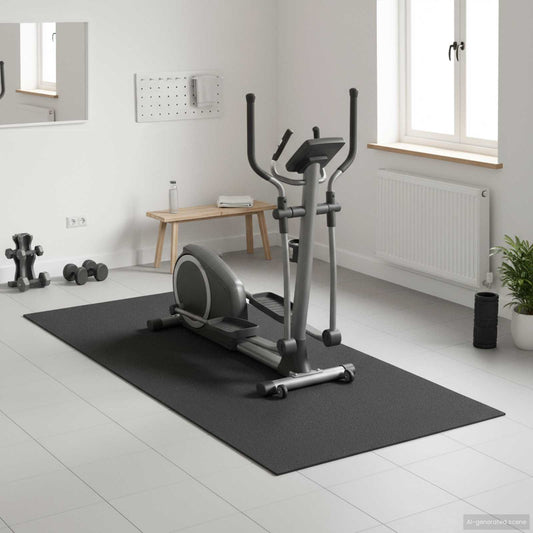 Tappetino di Protezione Sportiva Nero 180 x 75 x 0,6 cm | homemem39