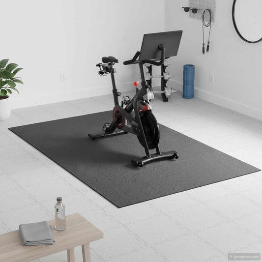 Tappetino di Protezione Sportiva Nero 183 x 122 x 0,6 cm | homemem39