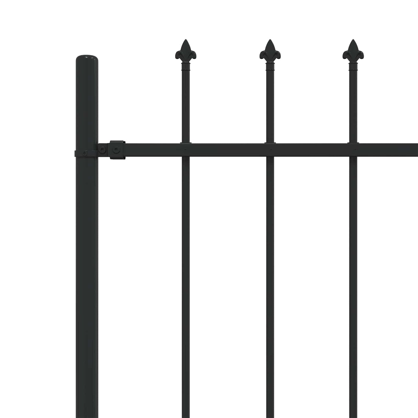 Recinzione a punte Asten Nero 200 x 200 cm | homemem39