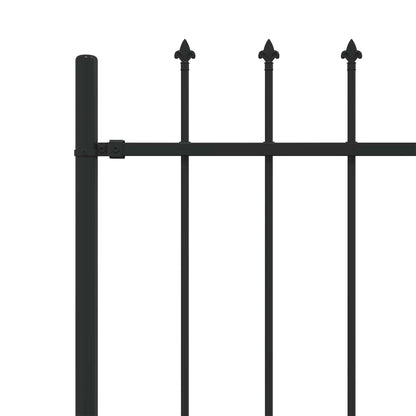 Recinzione a punte Asten Nero 200 x 200 cm | homemem39