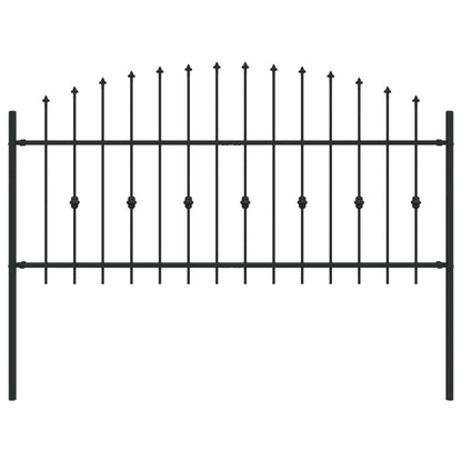 Recinzione a punte Asten Nero 200 x 130 cm | homemem39