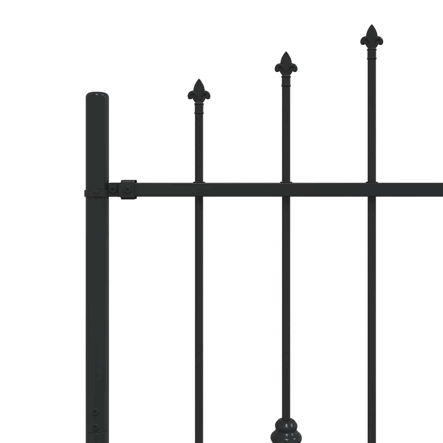 Recinzione a punte Asten Nero 200 x 150 cm | homemem39