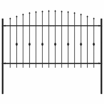 Recinzione a punte Asten Nero 200 x 150 cm | homemem39
