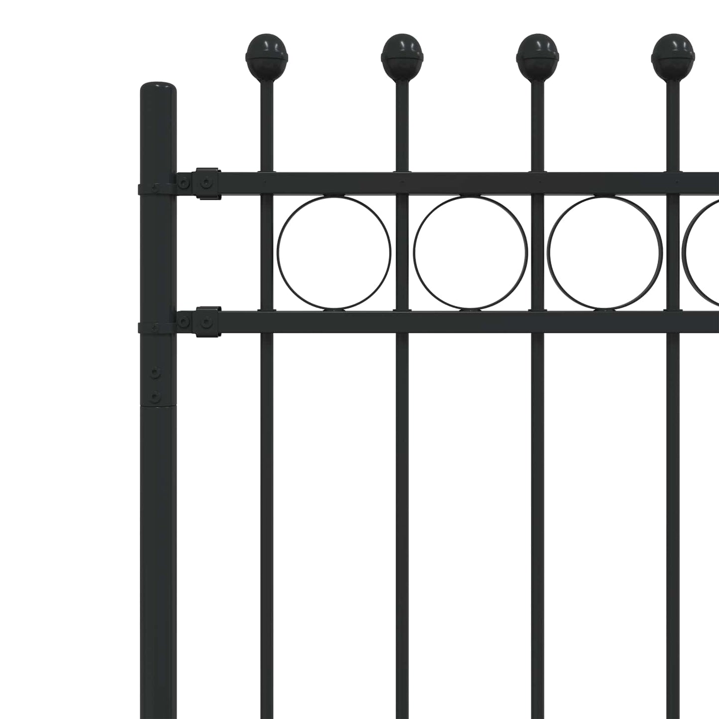 Recinzione a Cerchio TILBURG Nero | homemem39