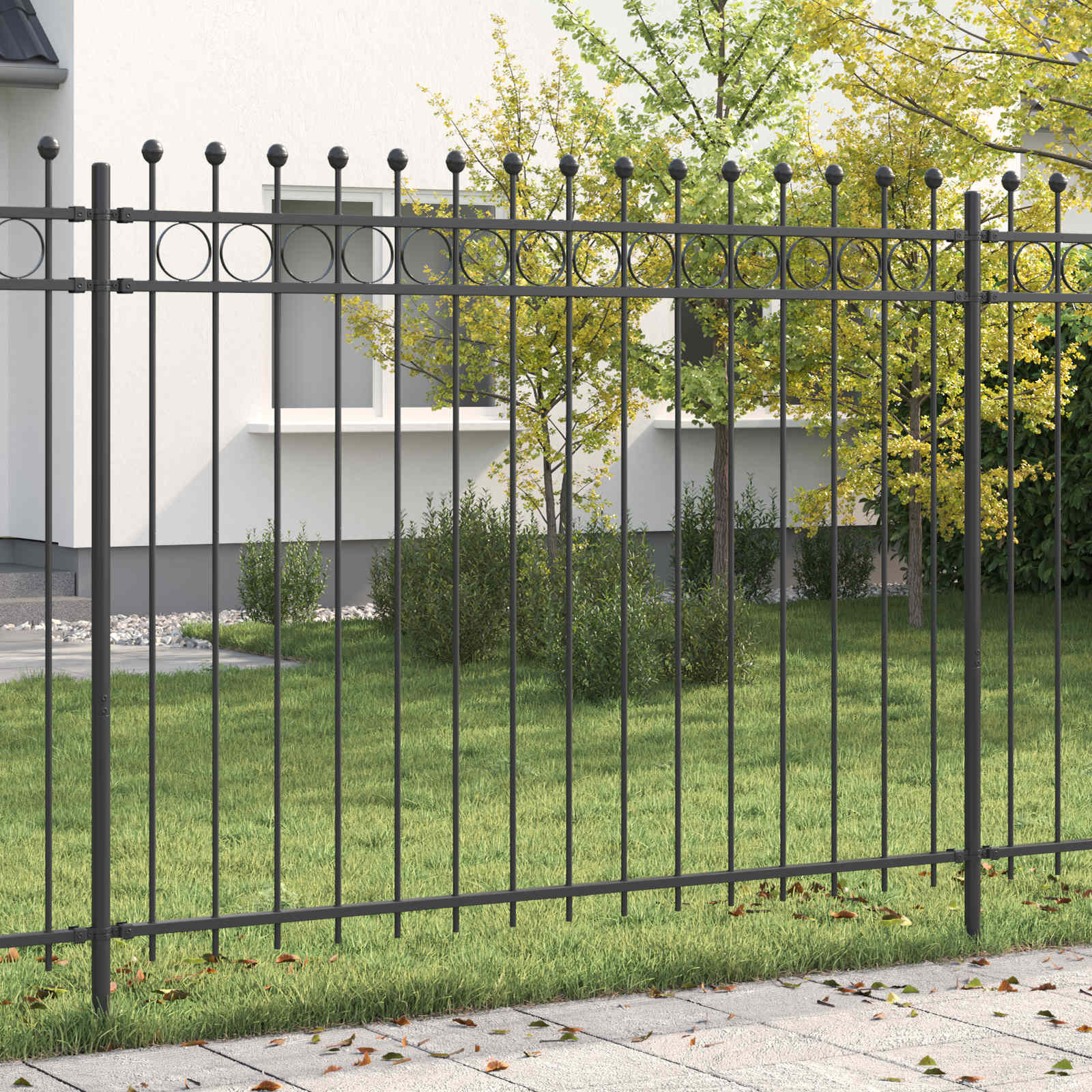 Recinzione a Cerchio TILBURG Nero | homemem39