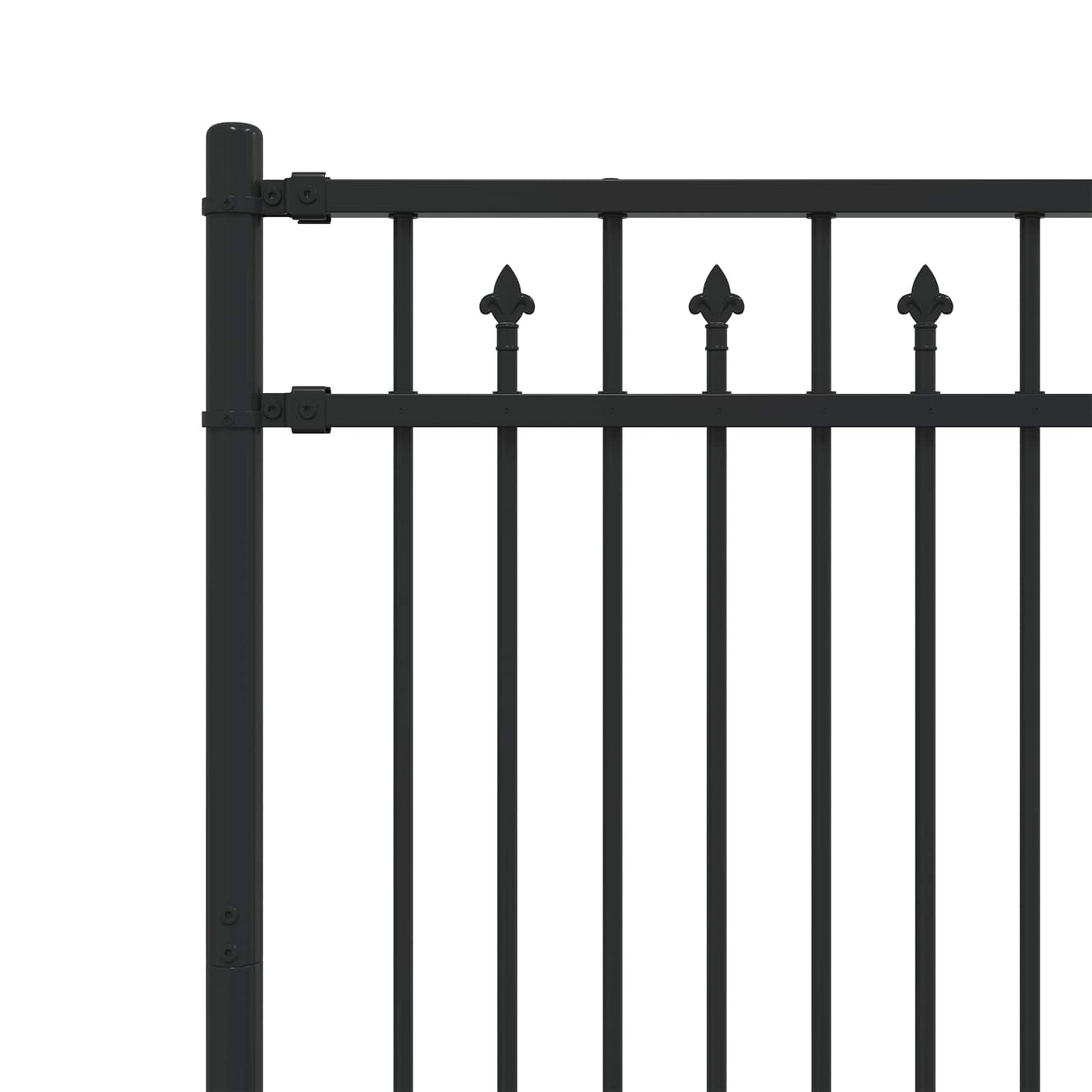 Recinzione a picchetto BAARLO Nero | homemem39