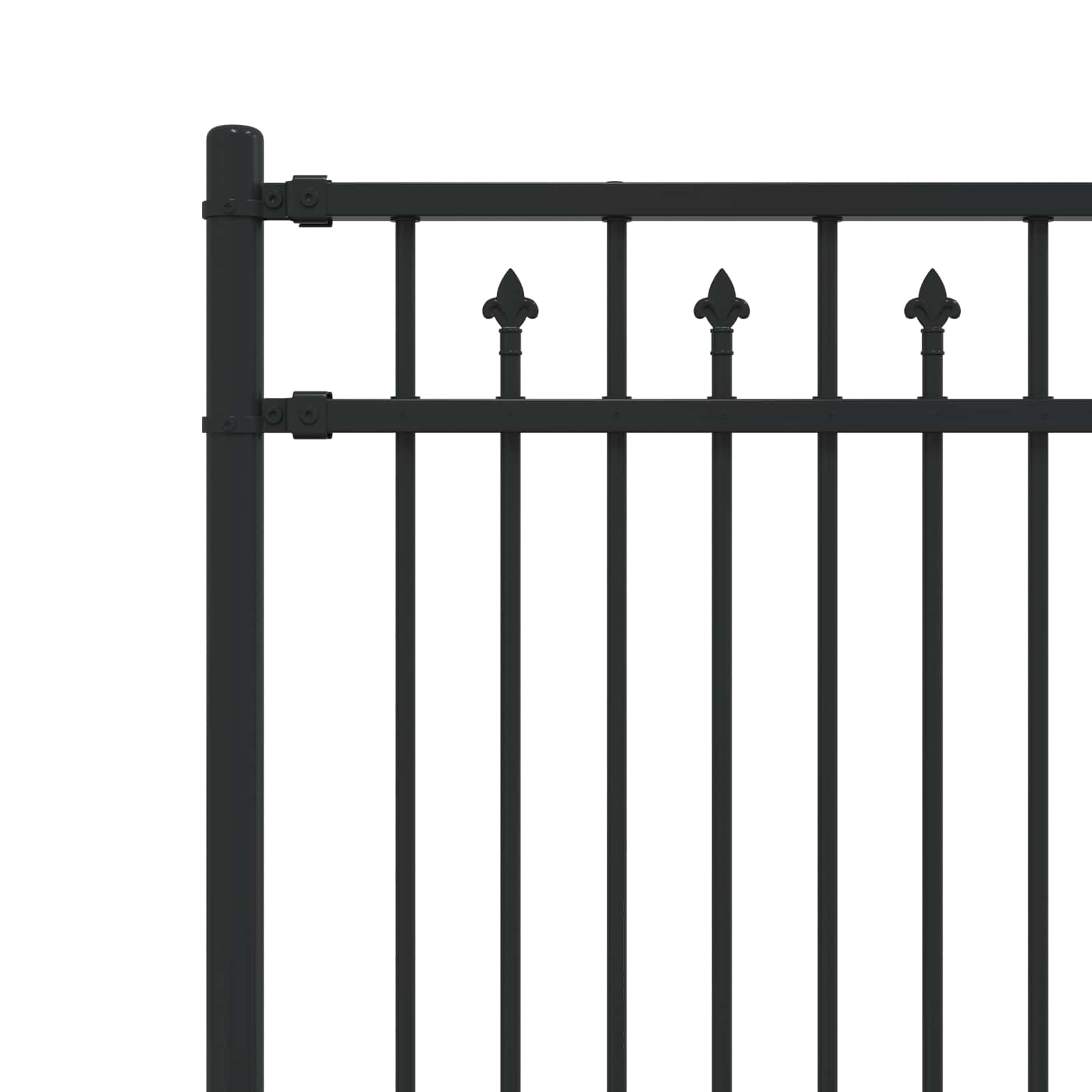 Recinzione a picchetto BAARLO Nero | homemem39