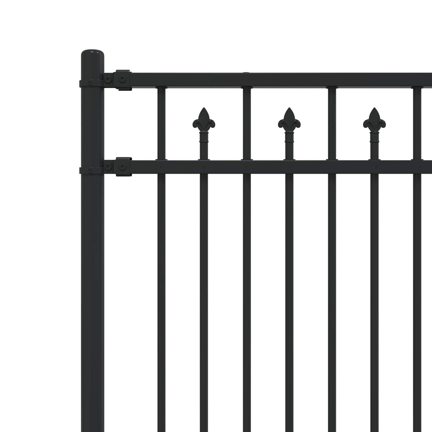 Recinzione a picchetto BAARLO Nero | homemem39