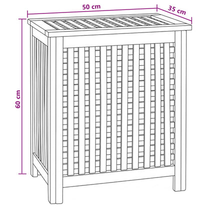 Cesto per Lavanderia Naturale 50 x 35 x 60 cm | homemem39