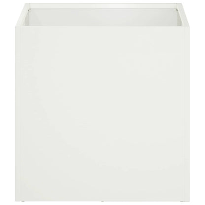 Vaso da giardino 2 pz Bianco 20 x 20 x 20 cm | homemem39