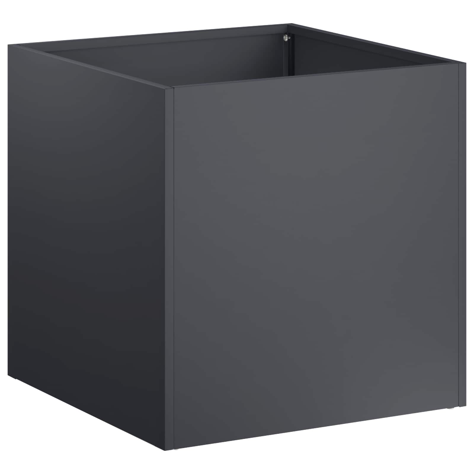 Vaso da giardino 2 pz Antracite 20 x 20 x 20 cm | homemem39