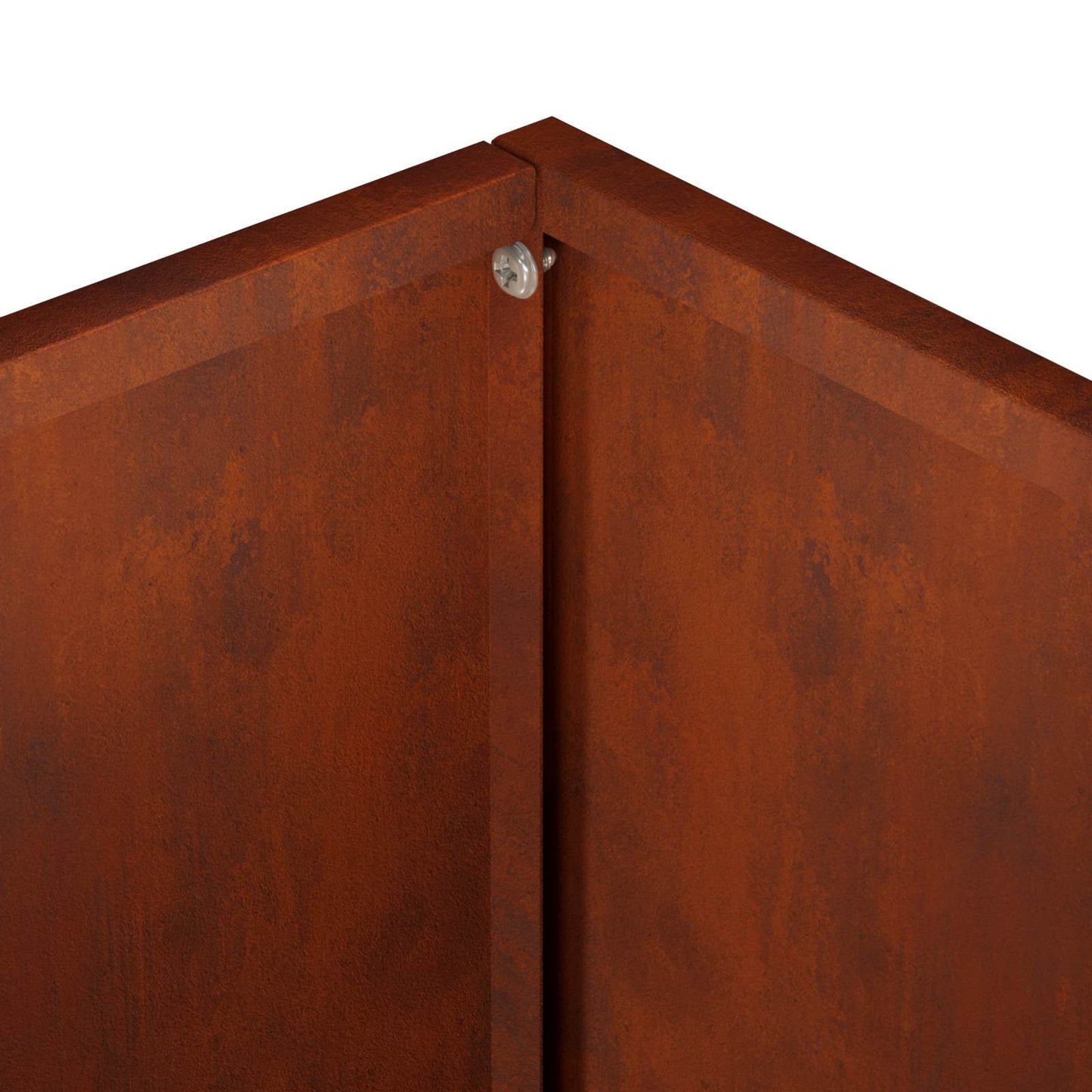Vaso da giardino 2 pz Ruggine 35 x 35 x 35 cm Acciaio Corten | homemem39