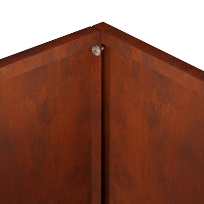 Vaso da giardino 2 pz Ruggine 35 x 35 x 35 cm Acciaio Corten | homemem39