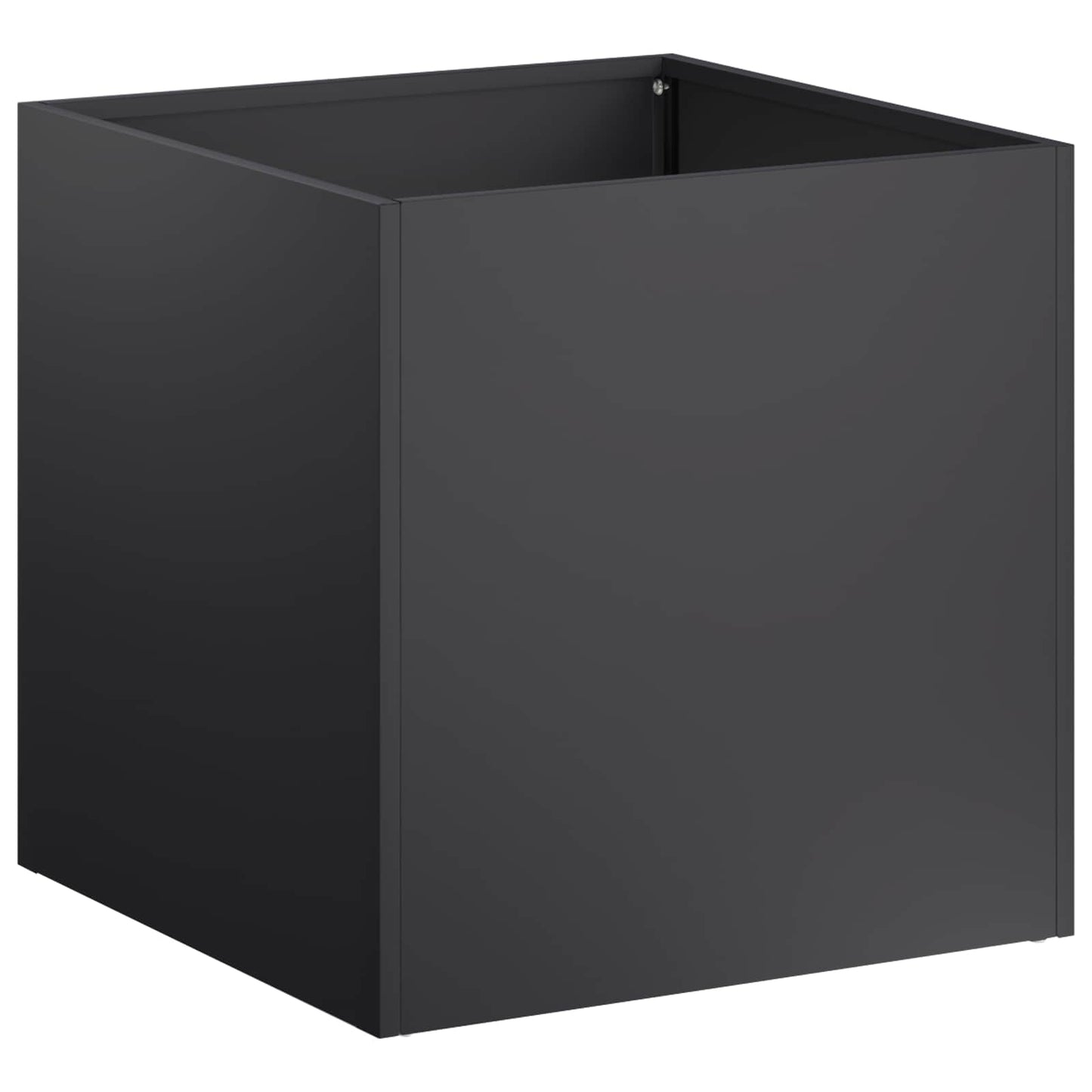 Vaso da giardino Nero 45 x 45 x 45 cm Acciaio laminato a freddo | homemem39