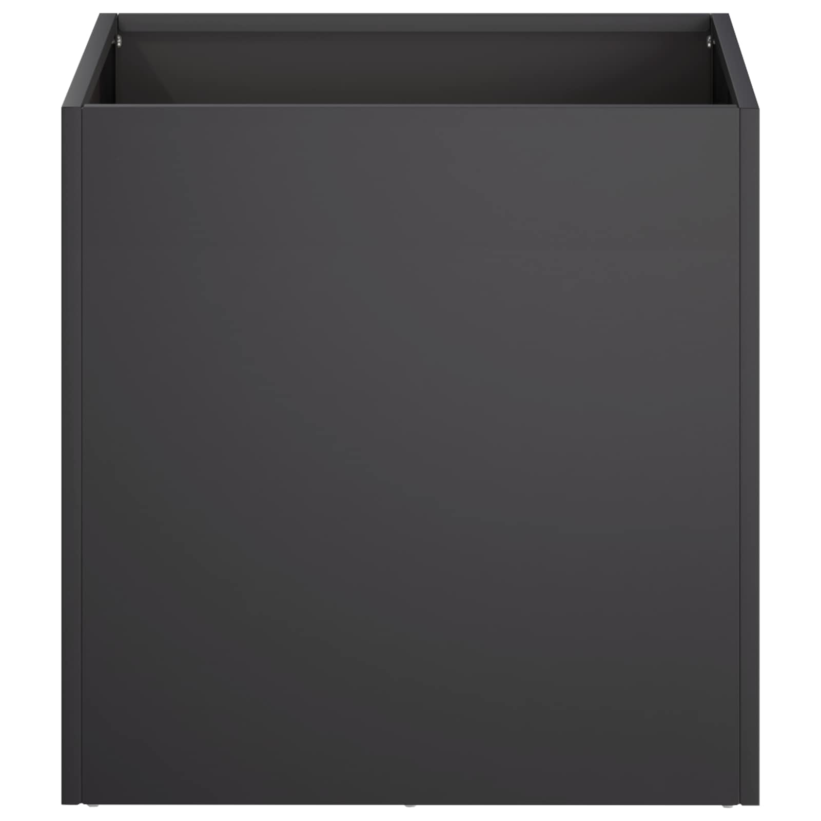 Vaso da giardino 2 pz Nero 45 x 45 x 45 cm | homemem39