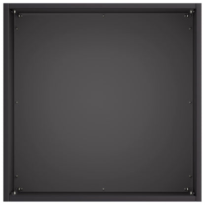 Vaso da giardino 2 pz Nero 45 x 45 x 45 cm | homemem39