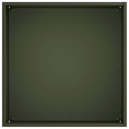 Vaso da giardino Verde Oliva 45 x 45 x 45 cm | homemem39