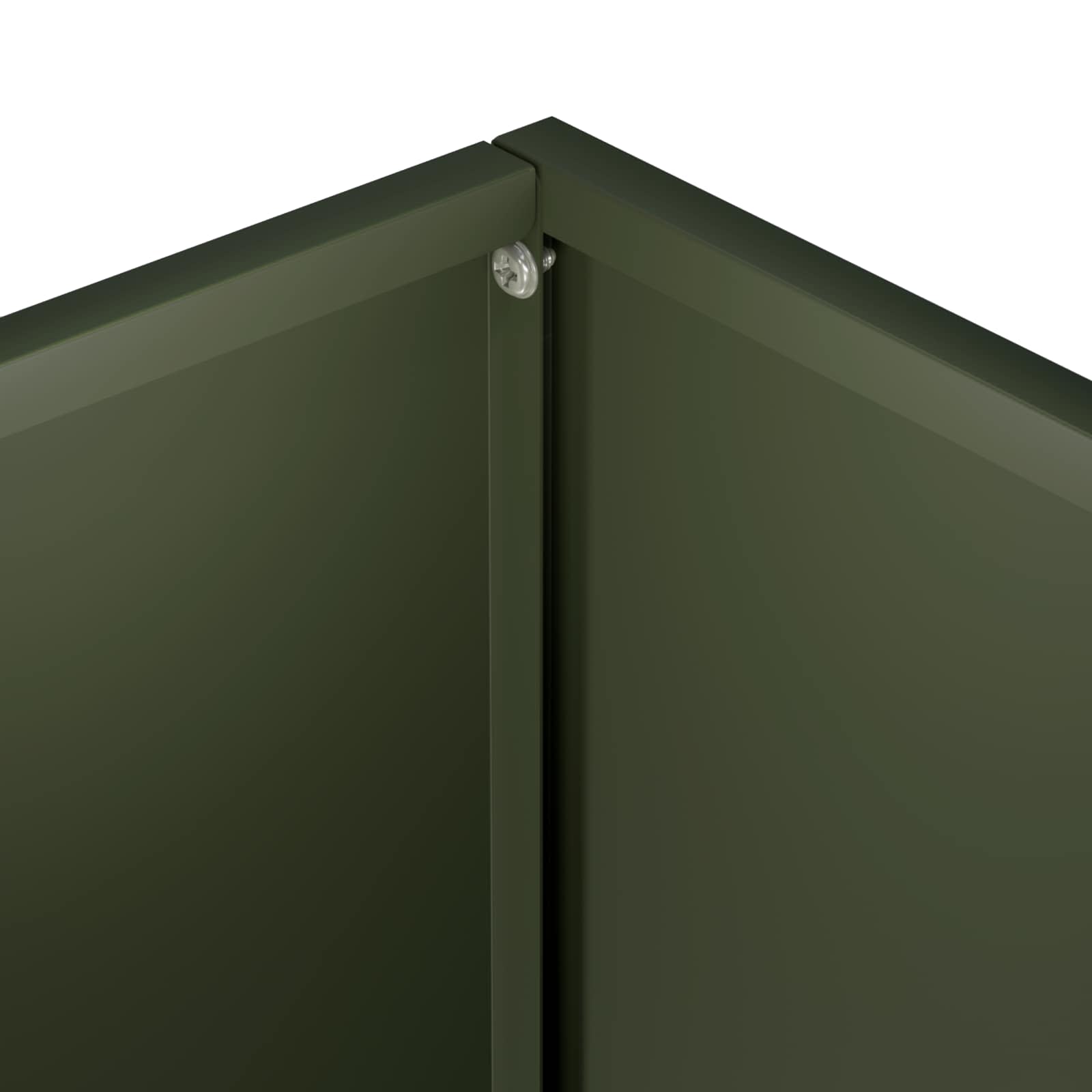 Vaso da giardino 2 pz Verde Oliva 45 x 45 x 45 cm | homemem39